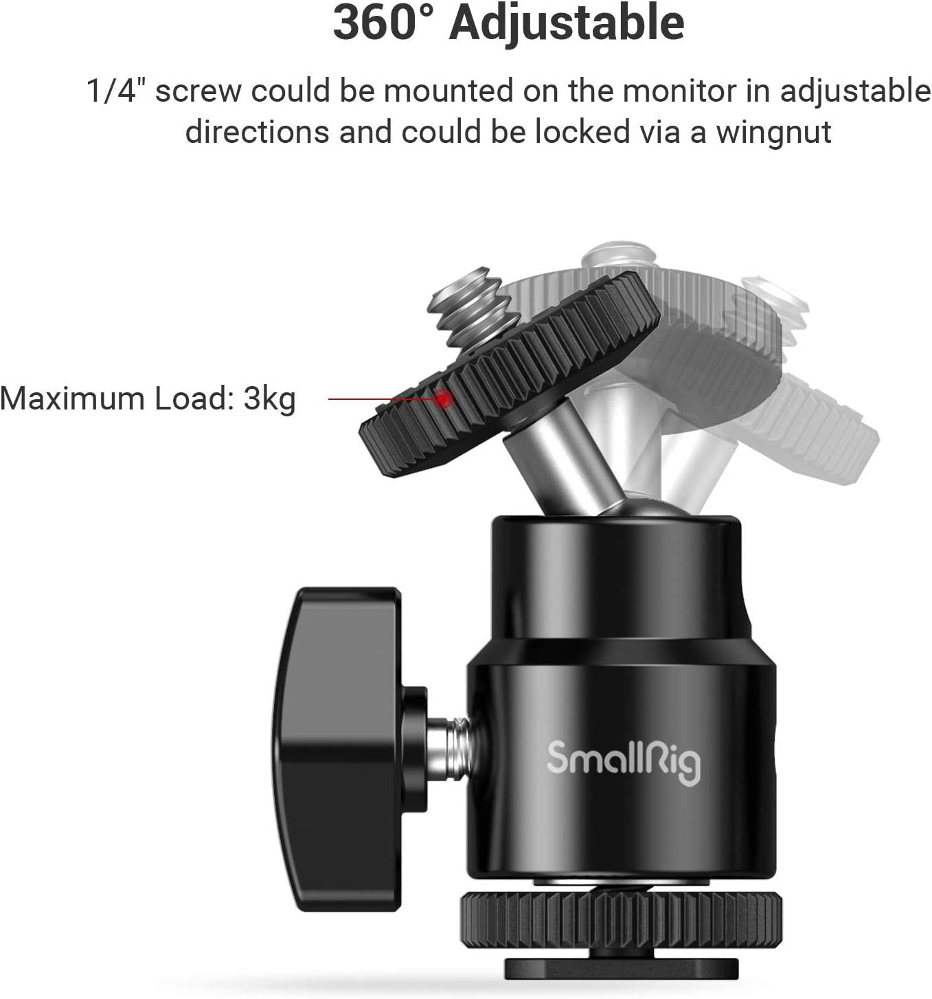 SMALLRIG, SMALLRIG Camera Hot Shoe Mount with Additional Screw (2pcs Pack) - 2059