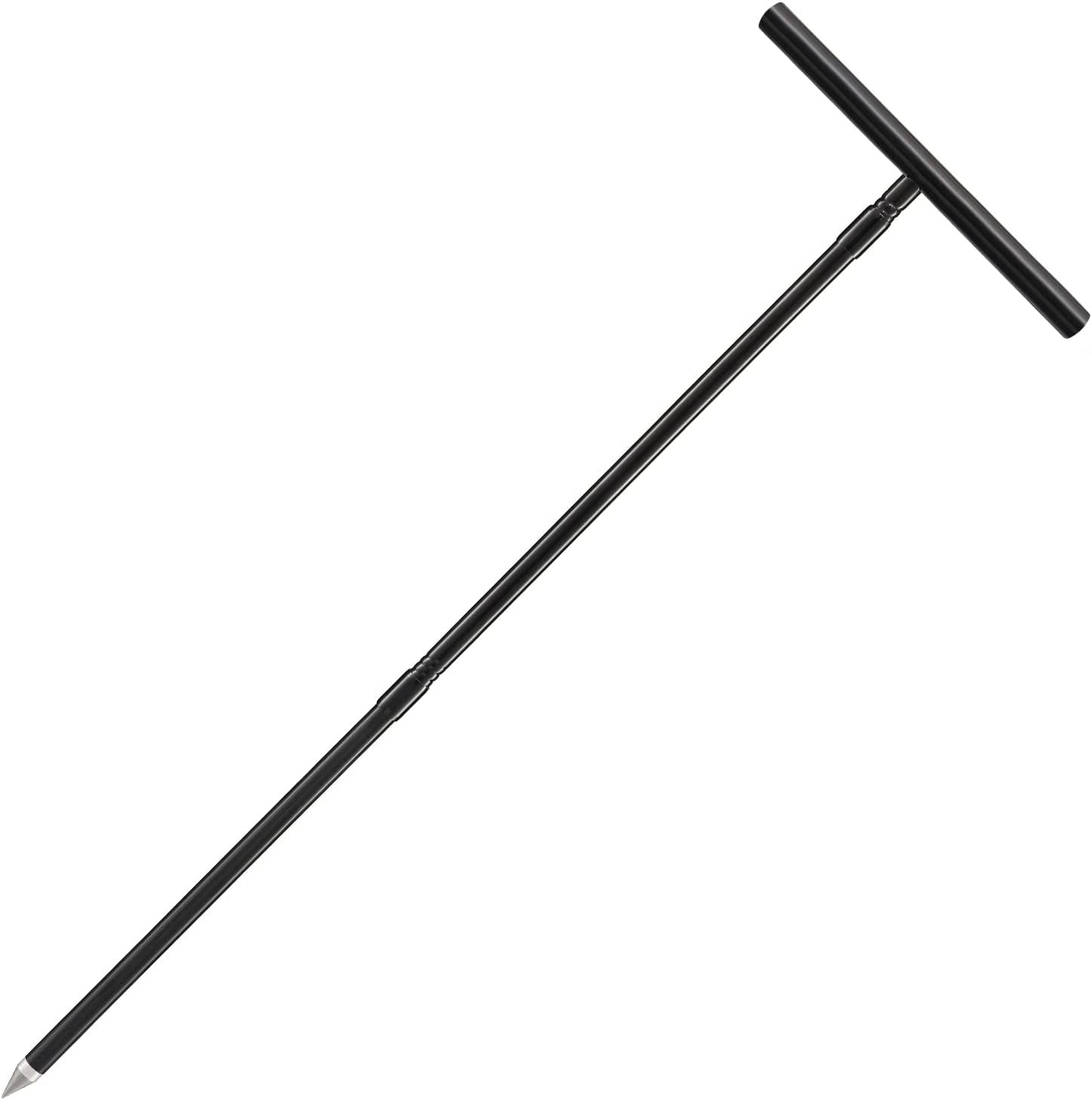 PoPoHoser, Soil Probe Rod 48 Inch, T-Handle Long Ground Probe Rod for Locating Septic Tanks, Plumbing Underground Pipes, Water Mains